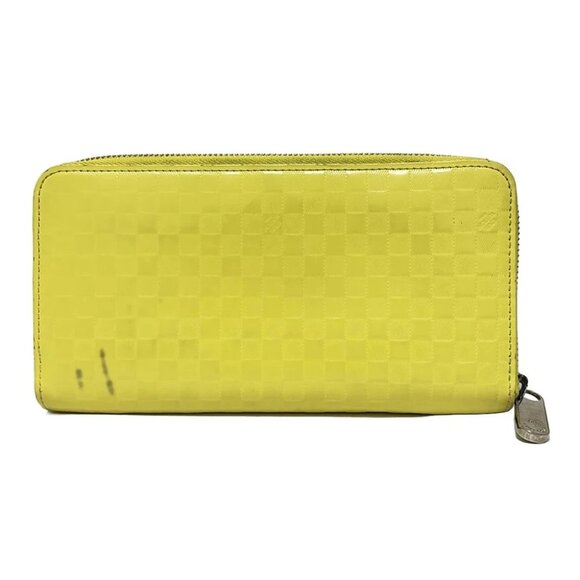 LOUIS VUITTON Zippy Wallet Jaune Damier Facette Long Wallet - Picture 2 of 6